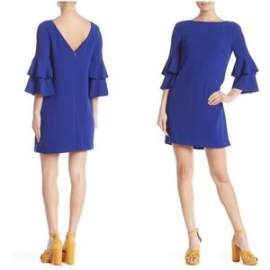Trina TurkLeona 3/4 Ruffle Tiered Sleeve Dress